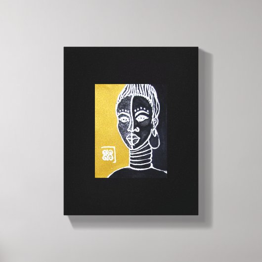 ウォリアー・クイーンバイアリシア・マクダニエル キャンバスプリント (正面)