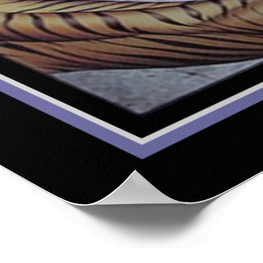 「ウォリアー&タイガー」アールデコプリントバイ専攻のフェルテン ポスター (角)