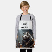 ウォリアー・リノ エプロン (着用した状態)