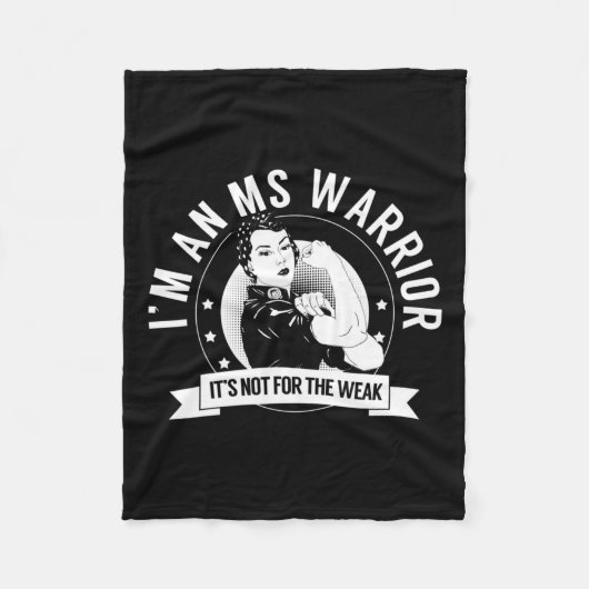 ウォリアーNftw多発性硬化症認識度Ms Warri フリースブランケット (正面)