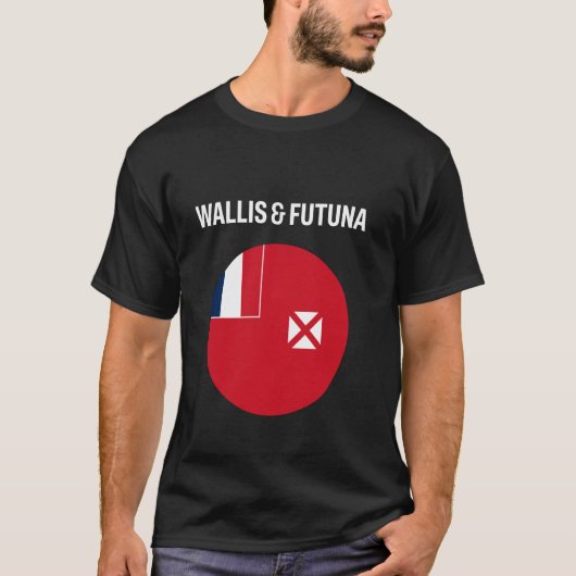 ウォリス・フツナのモダンな旗 Tシャツ (正面)