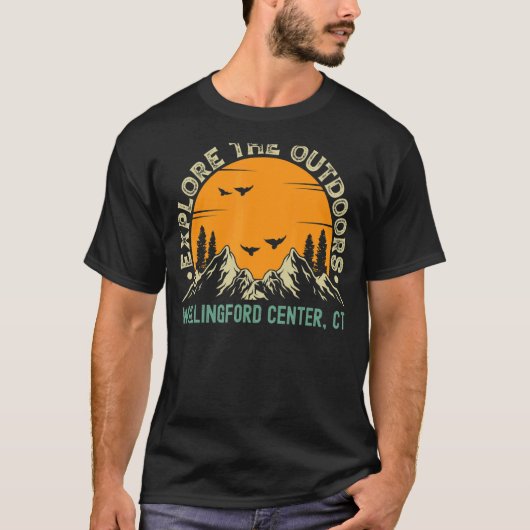ウォリンフォードセンターコネチカットThe Outdooを探索 Tシャツ (正面)