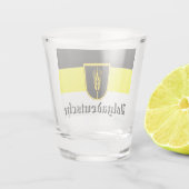 ウォルガドイチェ国旗（黒・黄・白） ショットグラス (裏面)