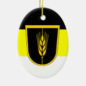 ウォルガドイチェ国旗（黒・黄・白） セラミックオーナメント (裏面)