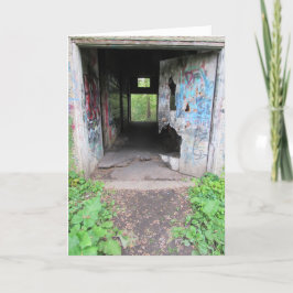 「ウォルコット精神病院のドアウェイ」 誕生日カード #1 カード