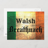 ウォルシュ国旗 ポストカード (正面/裏面)