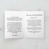 ウォルシンガムの我々の婦人 カード (内部)