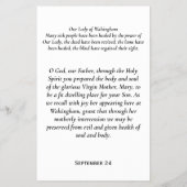 ウォルシンガムの我々の婦人 チラシ (裏面)