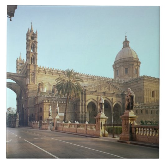 ウォルターが創設するElの大教会堂パレルモの大主教 タイル (正面)