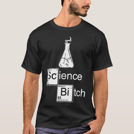 ウォルターの悪い白Heisを壊す科学のフラスコ Tシャツ (正面)