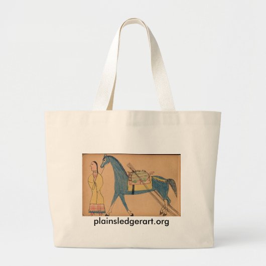 ウォルターの骨のワイシャツ:  走行する古代方法 ラージトートバッグ (正面)