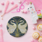 ウォルタークレーンによるスワン・ラッシュ・アンド・アイリス ペーパープレート (パーティー)