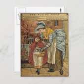 ウォルタークレーンによるリトルレッド乗馬フード1845 to 1915 ポストカード (正面/裏面)