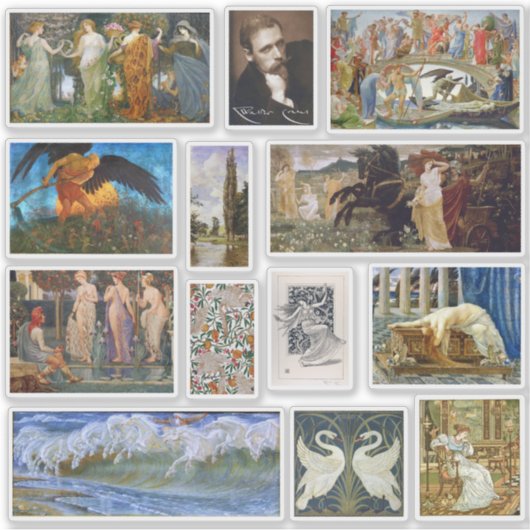 ウォルタークレーンアートギャラリーシール シール (正面)