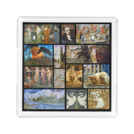 ウォルタークレーンアールヌーボーギャラリーコラージュ アクリルトレー