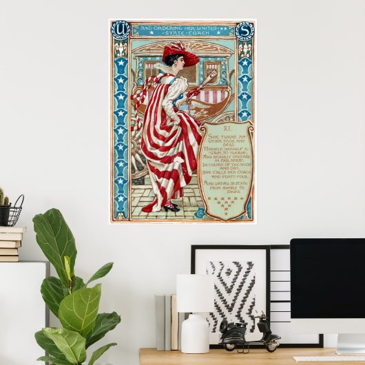 ウォルタークレーンコロンビアズコート統一された州 ポスター (ホームオフィス)