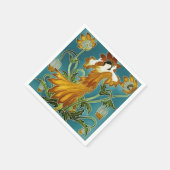 ウォルタークレーンズフローラアールヌーボー スタンダードカクテルナプキン (角)