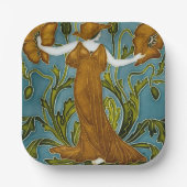 ウォルタークレーンズフローラアールヌーボー ペーパープレート (正面)