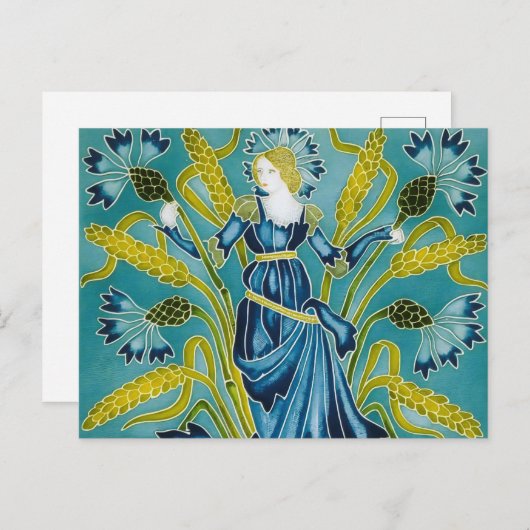 ウォルタークレーンズフローラアールヌーボー ポストカード (正面/裏面)