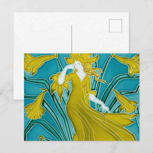 ウォルタークレーンズフローラアールヌーボー ポストカード (正面/裏面)