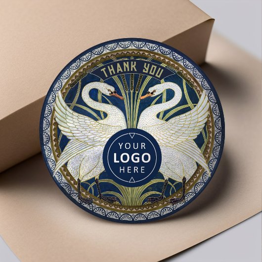 ウォルタークレーンツースワンアールヌーボーヴィンテージデコール ラウンドシール