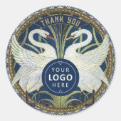 ウォルタークレーンツースワンアールヌーボーヴィンテージデコール ラウンドシール (正面)