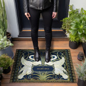 ウォルタークレーンラッシュアイリスアールヌーボーヴィンテージデコール ドアマット