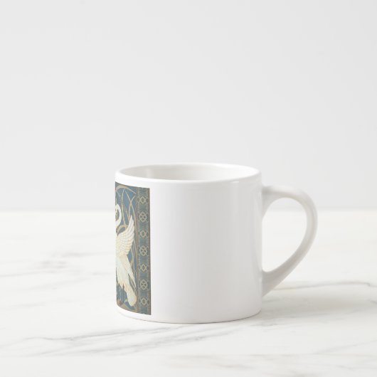 ウォルタークレーン白鳥、ラッシュとアイリスアールヌーボー エスプレッソカップ (右)