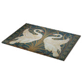 ウォルタークレーン白鳥、ラッシュとアイリスアールヌーボー カッティングボード (角)