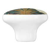 ウォルタークレーン白鳥、ラッシュとアイリスアールヌーボー セラミックノブ (側面)