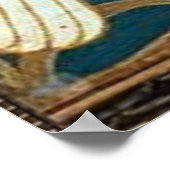 ウォルタークレーン白鳥、ラッシュとアイリスアールヌーボー ポスター (角)