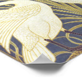 ウォルタークレーン白鳥、ラッシュとアイリスアールヌーボー ポスター (角)