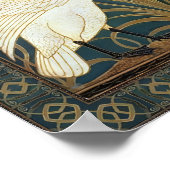 ウォルタークレーン白鳥、ラッシュとアイリスアールヌーボー ポスター (角)