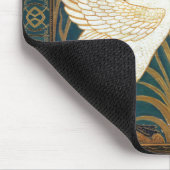 ウォルタークレーン白鳥、ラッシュとアイリスアールヌーボー マウスパッド (コーナー)