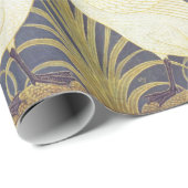 ウォルタークレーン白鳥、ラッシュとアイリスアールヌーボー ラッピングペーパー (ロールコーナー)