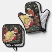ウォルタークレーン美しいとビースト 鍋つかみ&鍋敷きセット (正面/裏面)