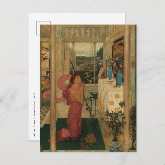 ウォルタークレーン – 愛の祭壇はがき ポストカード (正面/裏面)