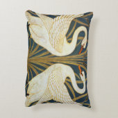 ウォルタークレーン – Swan, Rush And Irisアールヌーボー アクセントクッション (裏面(縦))