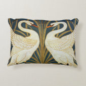 ウォルタークレーン – Swan, Rush And Irisアールヌーボー アクセントクッション (裏面)