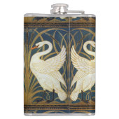 ウォルタークレーン – Swan, Rush And Irisアールヌーボー フラスク (裏面)