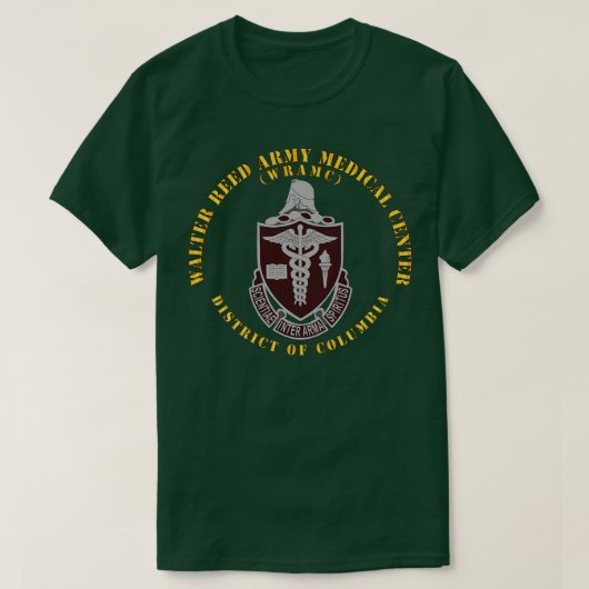 ウォルターリードメディカルセンター地区コロンビア Tシャツ (デザイン正面)