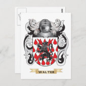 ウォルター家紋（コートオブアームズ） ポストカード (正面/裏面)