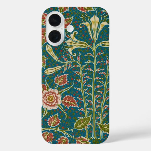 ウォルター・クレインのスミレとバラの花のアールヌーボー Case-Mate iPhoneケース (裏面)