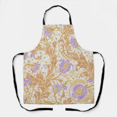 ウォルター・クレイン アーツ・アンド・クラフツ 紫色の花の芸術 エプロン (正面)