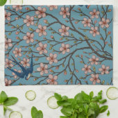 ウォルター・クレイン 「桜とツバメ」 キッチンタオル (折り畳み)