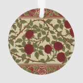 ウォルター・クレイン 赤いバラのトゲのある茎 オーナメント (裏面)