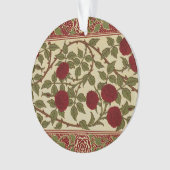 ウォルター・クレイン 赤いバラのトゲのある茎 オーナメント (正面)