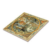 ウォルター・クレーンによるヴィンテージの子どもと動物 タイル (側面)