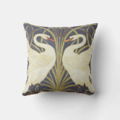 ウォルター・クレーン・スワン、ラッシュ・アンド・アイリス・アールヌーボー クッション (裏面)