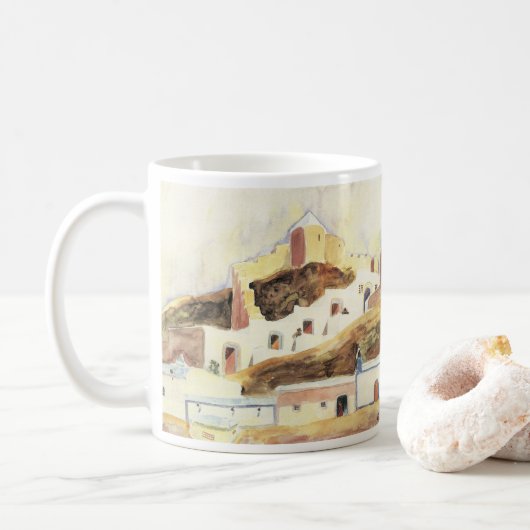 ウォルター・グラマッテによるアルメリア、ヴィンテージ・エクスプレッション主義 コーヒーマグカップ (ドーナツ)